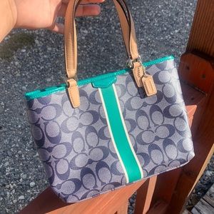 Real and navy Coach bag!!